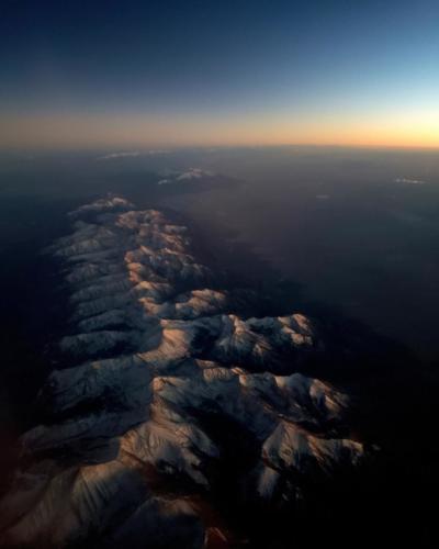 Window Seat Sunset Colorado Rockies